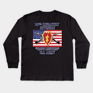 25th Infantry Division Kids Long Sleeve T-Shirt